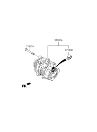 373003C520-ALTERNATOR, 12V 80A 4PK, TOYOTA