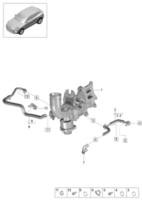 9A7121497-Coolant pipe & hose