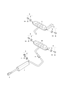 5NG253609G-Muffler assy-rr