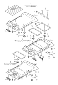 4H0867505AGEP1-Molding headlining