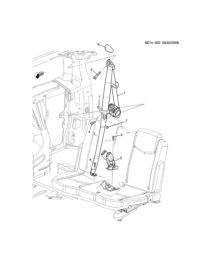 10388628-Belt assy 3rd (incl. 4-7) (natural)