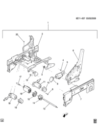 88992554-Sensor (r), vertical adjuster