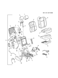 88898400-Pad, headrest driver
