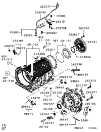 MR357257-ADAPTER,A/T CASE TO T/F CA