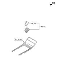 467W0S81004XY-Lever complete wire shift