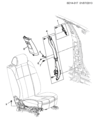 9073324-Belt (retractor side) ((2nd design see 9009398)