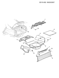 5496611-Garnish, trunk lid inside