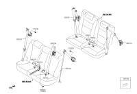 898702W000RYN-S/BELT ASSY-3RD LH