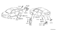938826W80A-Deflector-wind, rear rh