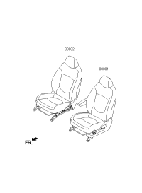 880010U020N2M-Seat assy-front lh