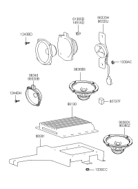 963302C200-SPEAKER & PROTECTOR ASSY-FRT D