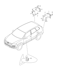7P6907566-Cont unit, for lane change assist system