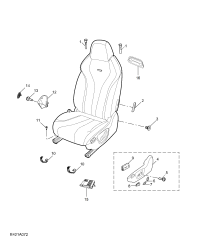 10369472EDB-Cover, front seat side panel, rh/lh
