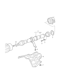 4M0521101S-PORSCHE CAYENNE CARDAN SHAFT