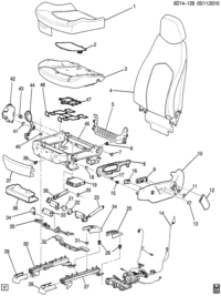 15947238-Bezel (not to be used with pretensioner) (incl 15) (cashmere)