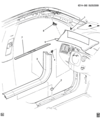 5488331-Garnish, side door sill, front