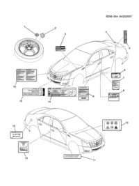 5490807-Label, battery warning