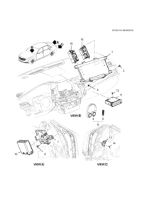 84132238-Switch, parking assist alarm incapacity (label 84132238)