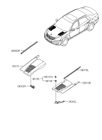 864803N000-SEAL STRIP ASSY-HOOD SIDE,RH
