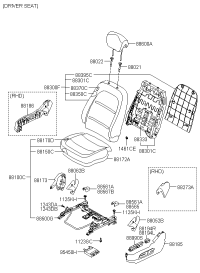 881933L2105H-SW ASSY-PWR SEAT DRIVER
