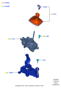 BV6R7C453EKA-Housing assy-shift
