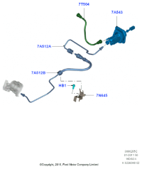 BV6Z7A543A-Master cylinder assy