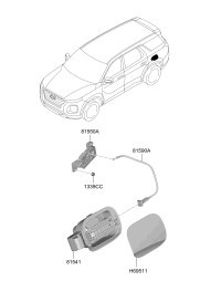 69511S8000-PNL ASSY-F/FILLER DR