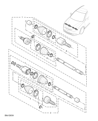 10184394-Shaft assy, front drive