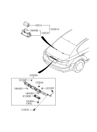 812603M010-OUTSIDE HDL & LOCK ASSY-T/LID