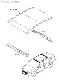 67131C1050-RAIL-ROOF RR