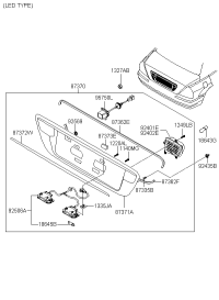 924013B700-LAMP ASSY-B/UP LH