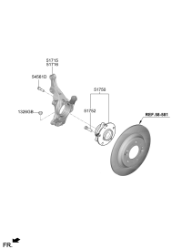 51730AZ000-HUB ASSY-FR WHEEL