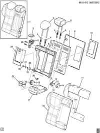 22821148-Armrest (incl 12,15, 23) (tan)