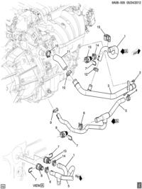 22799462-Hose, heater inlet