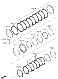 456514E030-DISK SET-27 BRAKE