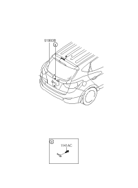 916802Z520-WIRING ASSY-TAIL GATE