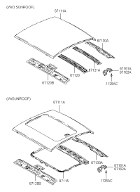 671222C000-RAIL-ROOF CTR NO.2