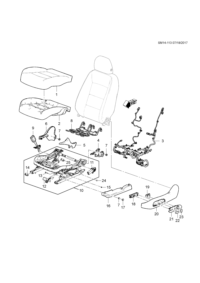 23297402-Belt assy-buckle, front (AH3/AG1)