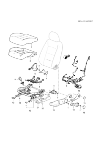 84008548-Handle, front seat reclining adjuster