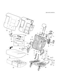 84360357-Headrest assy-rr seat