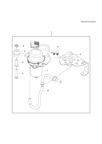 25954331-P/s pump (inc.3 -10) (w/bracket, damper, & bush)