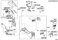 5562602250-Retainer, instrument panel tray partition