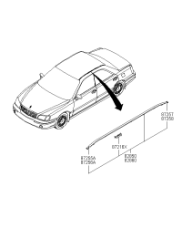 8722039000-MLDG ASSY ROOF RH