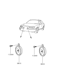 9662139200-HORN ASSY-HIGH PITCH