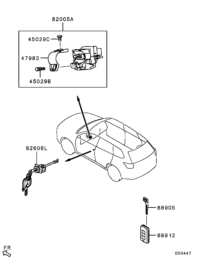 6369A211-Tube, l front door lock