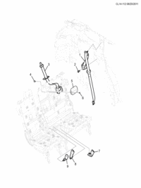 95182369-Belt assy-rr seat