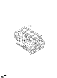 253F22FU00-ENGINE ASSY-SHORT