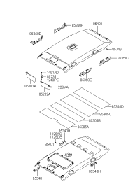 8534017350OI-HANDLE ASSY-ROOF ASSIST FR