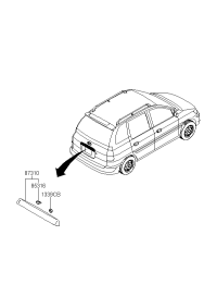 8731017000-GARNISH ASSY-TAIL GATE