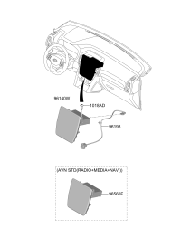 96560S61004X-HEAD UNIT ASSY-AVN